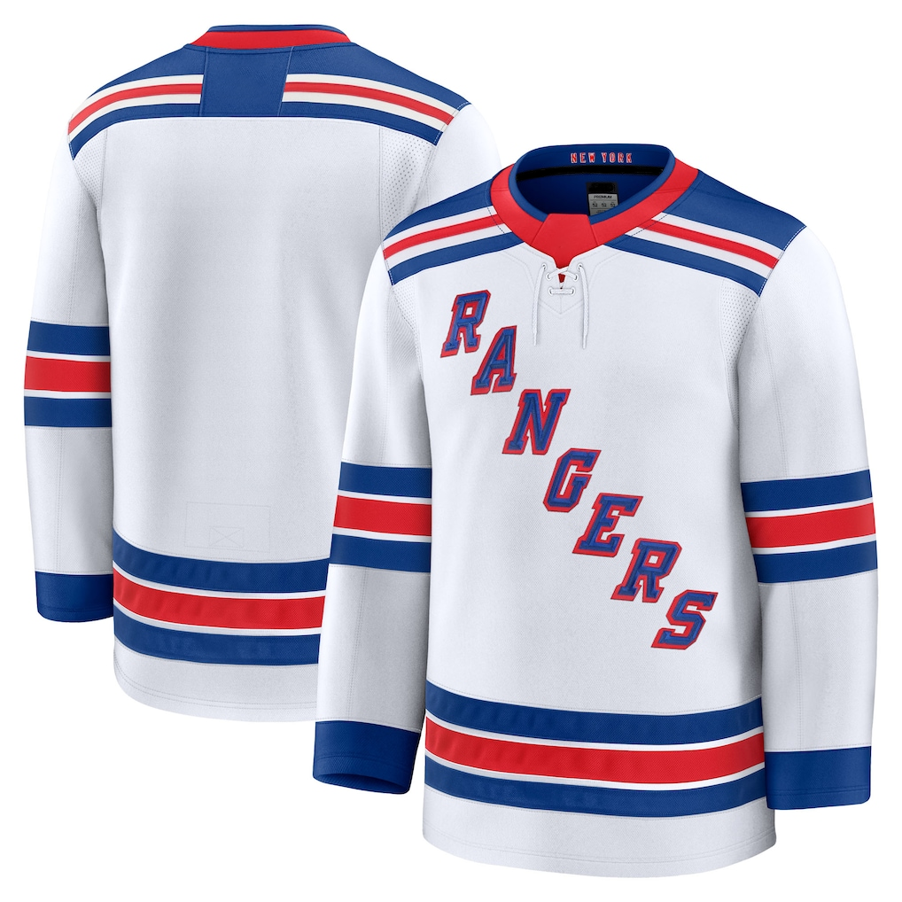 STECN NY.Rangers White Away Premium Jerseys