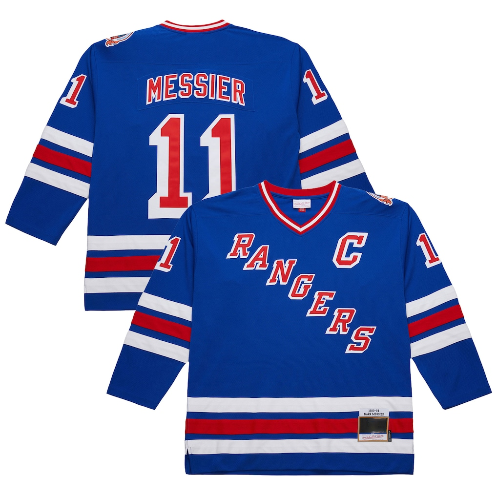 STECN NY.Rangers #11 Mark Messier Royal 1993-94 Power Play Jerseys