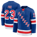 STECN NY.Rangers #23 Adam Fox Blue Home Premium Jerseys