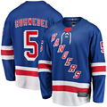 STECN NY.Rangers #5 Chad Ruhwedel Blue Home Premier Breakaway Jerseys