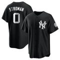STECN NY.Yankees #0 Marcus Stroman Player Black Game Stitched Jerseys