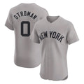 STECN NY.Yankees #0 Marcus Stroman Player Gray Limited Elite Home Stitched Jerseys