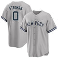 STECN NY.Yankees #0 Marcus Stroman Player Gray Road Game Stitched Jerseys