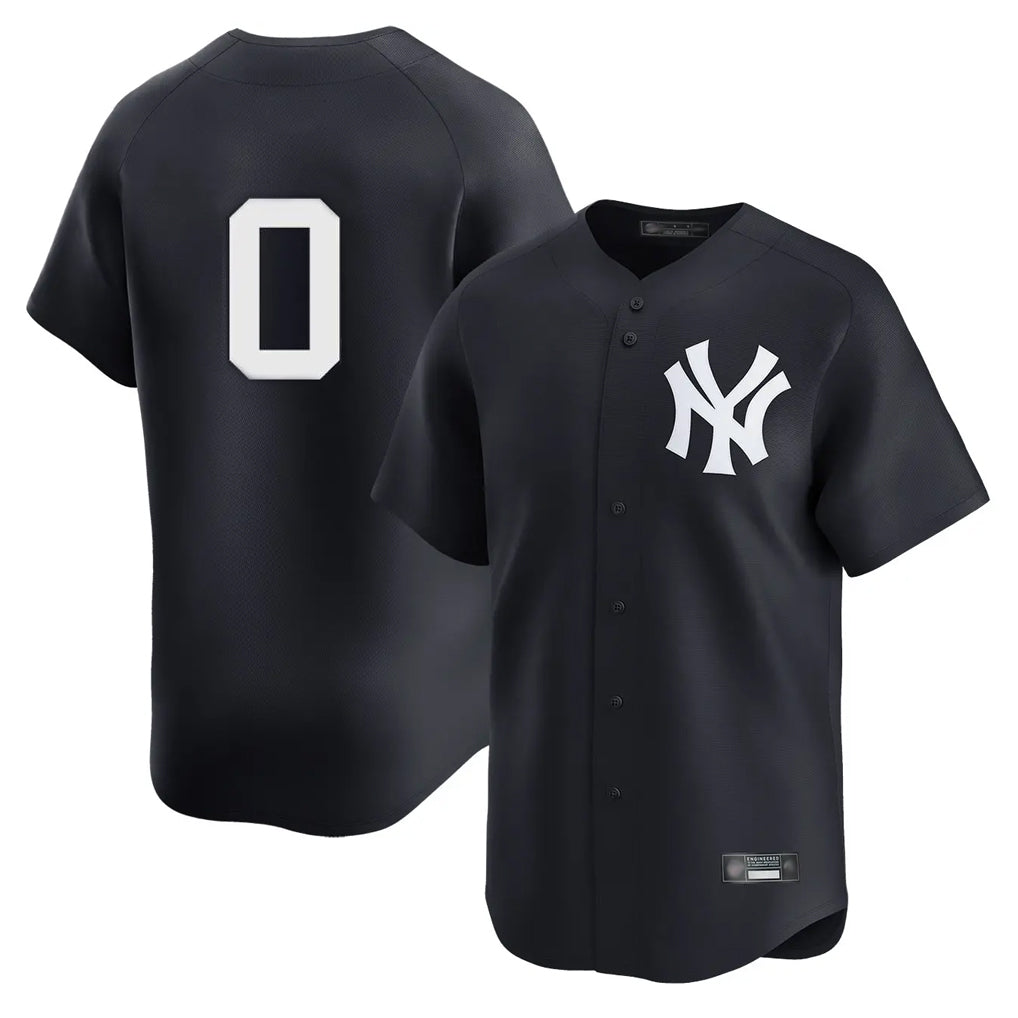 STECN NY.Yankees #0 Marcus Stroman Player Navy Alternate Limited Stitched Jerseys