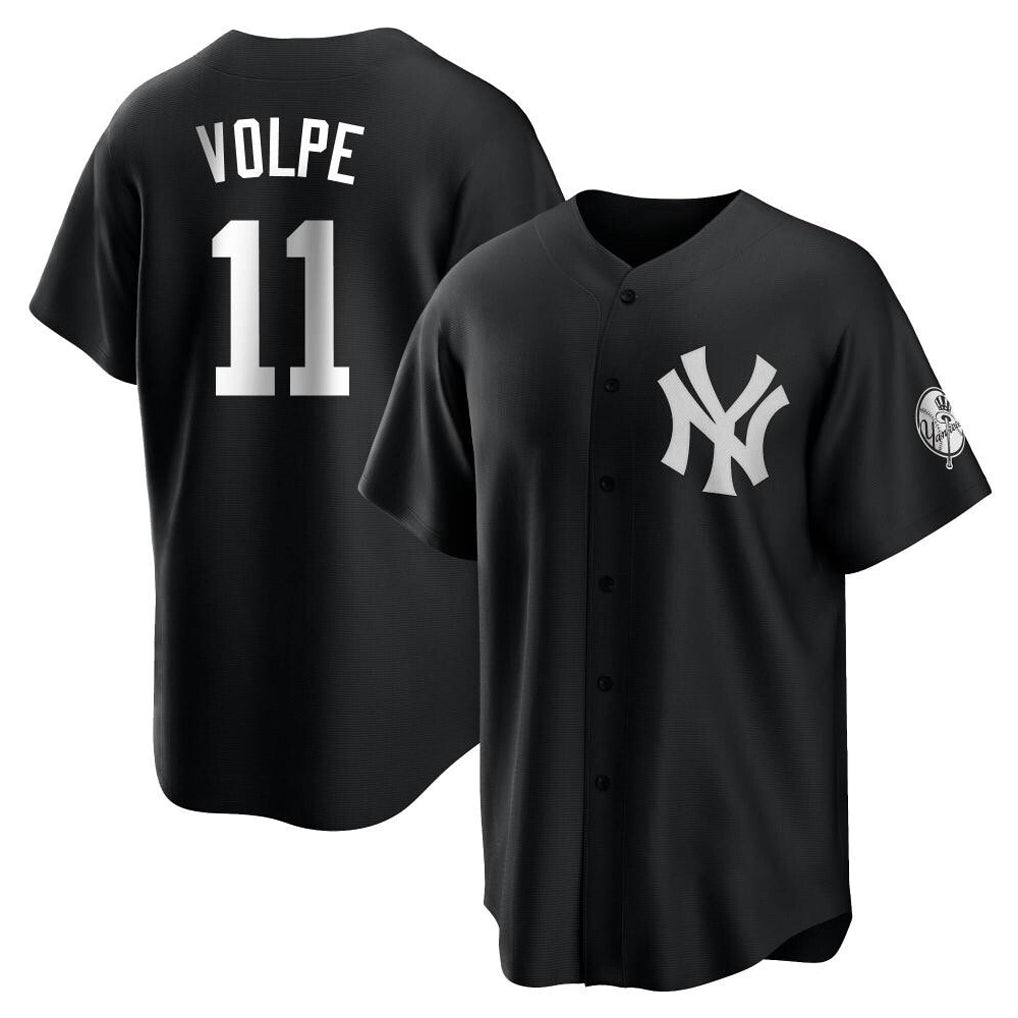 STECN NY.Yankees #11 Anthony Volpe Player Black Game Stitched Jerseys