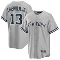 STECN NY.Yankees #13 Jazz Chisholm Jr Player Gray Road Game Stitched Jerseys
