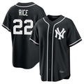 STECN NY.Yankees #22 Ben Rice Player Black Out Game Home Stitched Jerseys