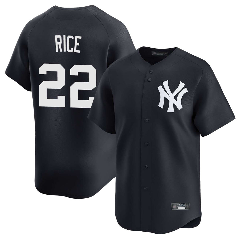 STECN NY.Yankees #22 Ben Rice Player Navy Alternate Limited Home Stitched Jerseys