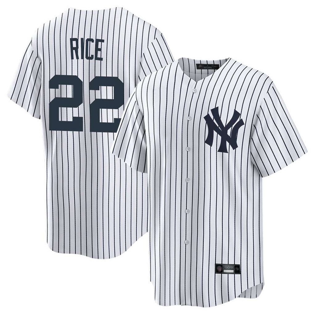 STECN NY.Yankees #22 Ben Rice Player White Game Home Stitched Jerseys
