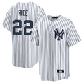 STECN NY.Yankees #22 Ben Rice Player White Game Home Stitched Jerseys
