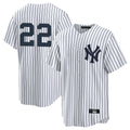 STECN NY.Yankees #22 Ben Rice Player White Game Stitched Jerseys