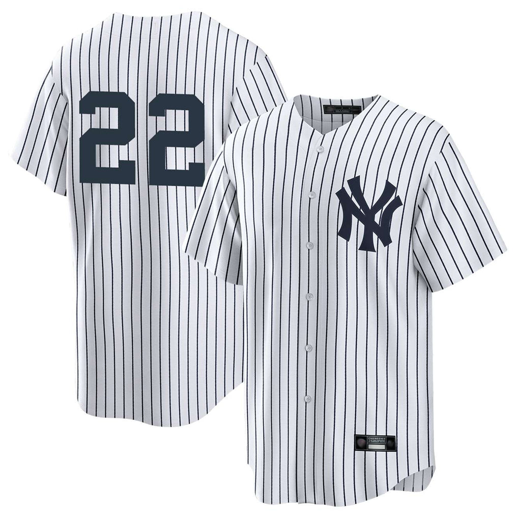 STECN NY.Yankees #22 Ben Rice Player White Game Stitched Jerseys