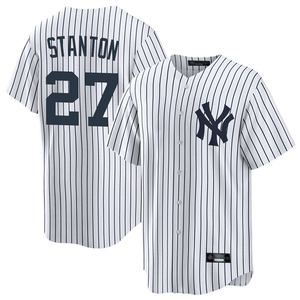 STECN NY.Yankees #27 Giancarlo Stanton Player White Game Home Stitched Jerseys