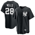 STECN NY.Yankees #28 Austin Wells Player Black Game Home Stitched Jerseys
