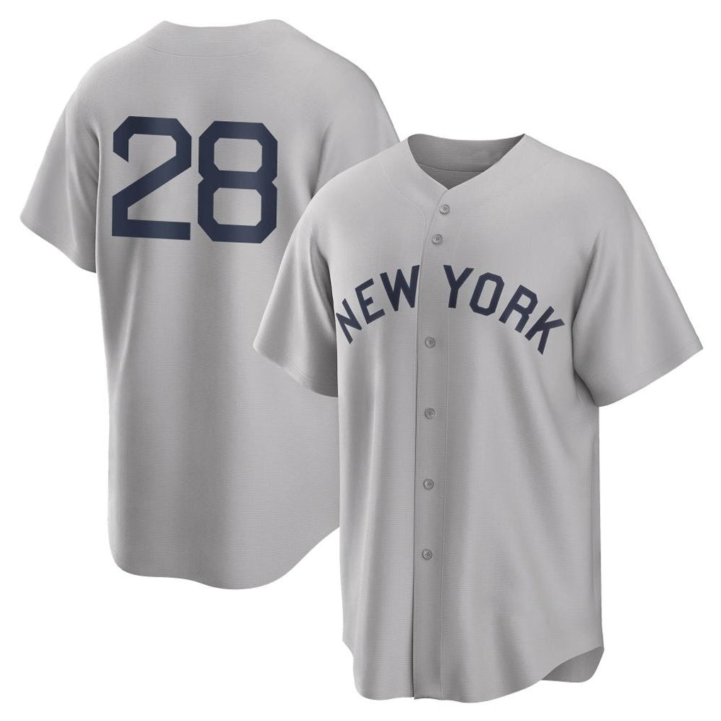 STECN NY.Yankees #28 Austin Wells Player Gray Field of Dreams Game Stitched Jerseys