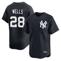 STECN NY.Yankees #28 Austin Wells Player Navy Alternate Limited Home Stitched Jerseys