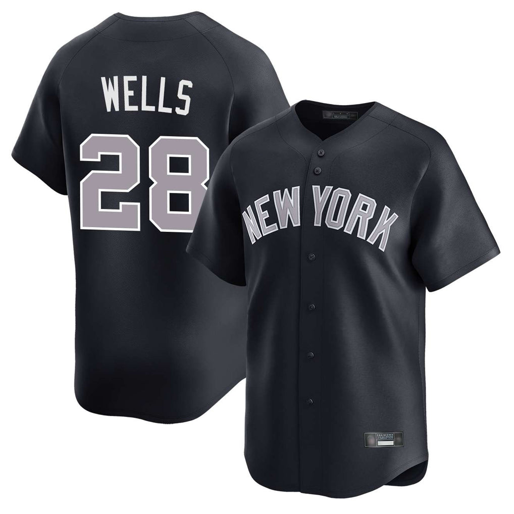 STECN NY.Yankees #28 Austin Wells Player Navy Limited Home Stitched Jerseys