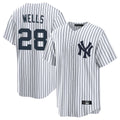 STECN NY.Yankees #28 Austin Wells Player White Game Home Stitched Jerseys