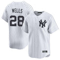 STECN NY.Yankees #28 Austin Wells Player White Limited Home Stitched Jerseys