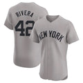 STECN NY.Yankees #42 Mariano Rivera Player Gray Limited Elite Home Stitched Jerseys