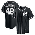 STECN NY.Yankees #48 Paul Goldschmidt Player Black Out Game Home Stitched Jerseys
