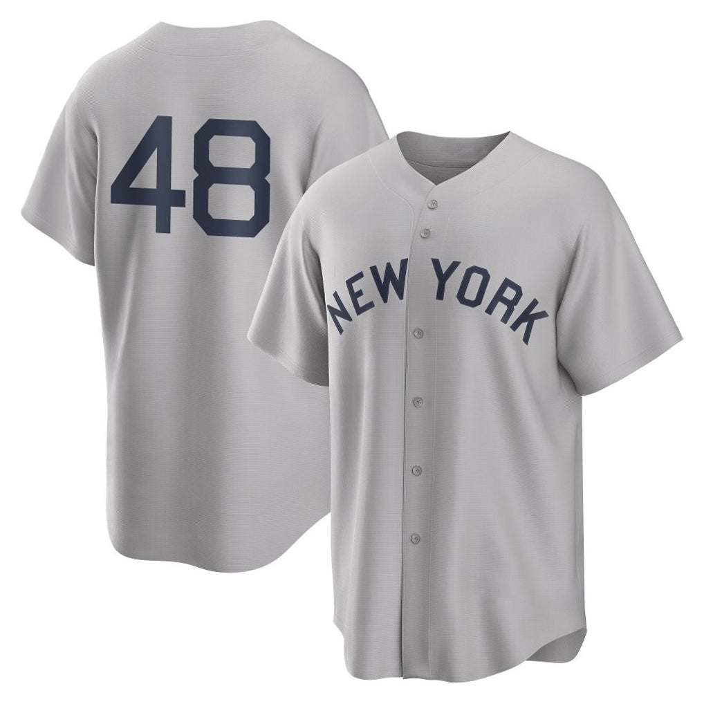 STECN NY.Yankees #48 Paul Goldschmidt Player Gray Field of Dreams Game Stitched Jerseys