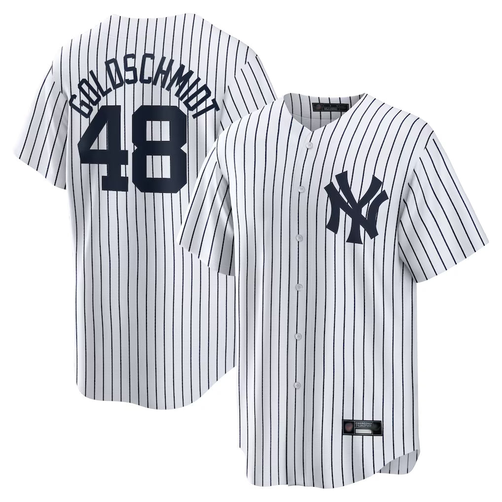 STECN NY.Yankees #48 Paul Goldschmidt Player White Game Home Stitched Jerseys