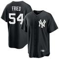 STECN NY.Yankees #54 Max Fried Player Black Game Stitched Jerseys