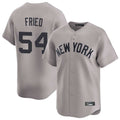 STECN NY.Yankees #54 Max Fried Player Gray Limited Home Stitched Jerseys
