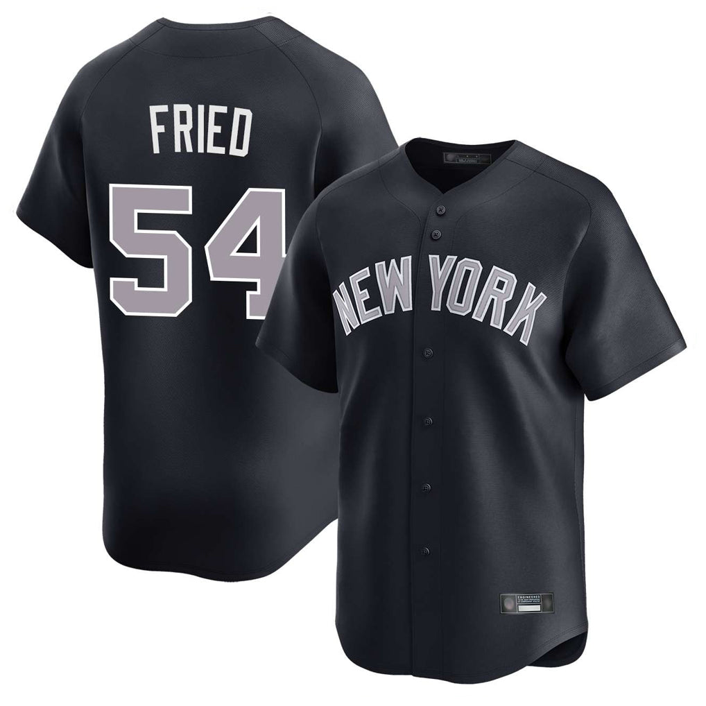 STECN NY.Yankees #54 Max Fried Player Navy Limited Home Stitched Jerseys