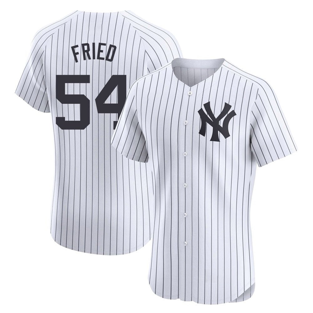 STECN NY.Yankees #54 Max Fried Player White Limited Elite Home Stitched Jerseys