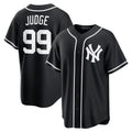 STECN NY.Yankees #99 Aaron Judge Player Black Out Game Stitched Jerseys