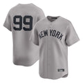 STECN NY.Yankees #99 Aaron Judge Player Gray Limited Home Stitched Jerseys