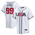 STECN NY.Yankees #99 Aaron Judge Player White USA 2026 World Classic Limited Game Stitched Jerseys