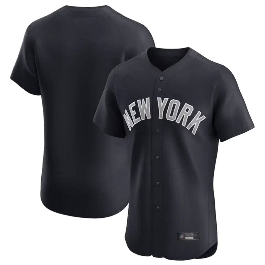 STECN NY.Yankees Blank Player Navy Home Replica Elite Stitched Jerseys