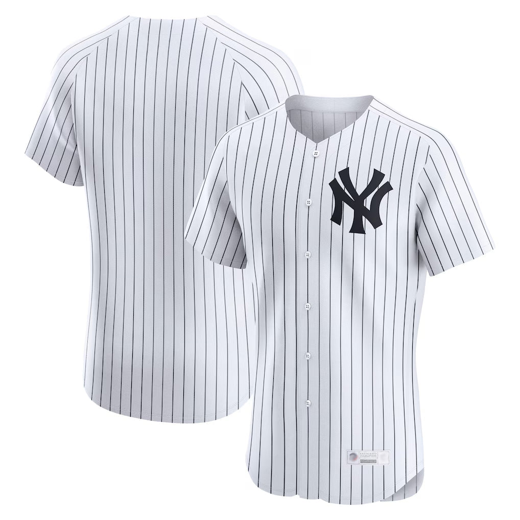 STECN NY.Yankees Blank Player White Limited Elite Home Stitched Jerseys