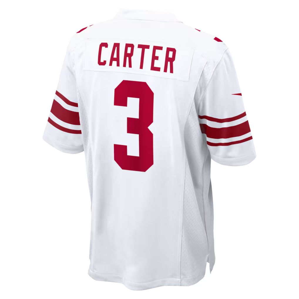 STECN NY.ork #3 Giants Abdul Carter  White Game Stitched Jerseys