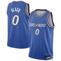 STECN O.Magic #0 Anthony Black Blue Swingman Player Jerseys - Icon Edition