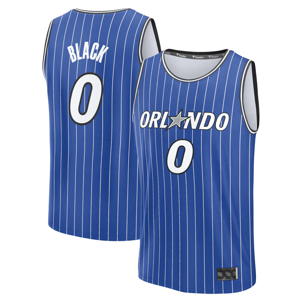 STECN O.Magic #0 Anthony Black Royal Fast Break Replica Jerseys - Icon Edition