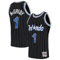STECN O.Magic #1 Tracy McGrady Mitchell & Ness Black Hardwood Classics Swingman Jerseys