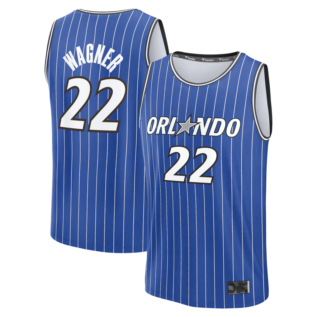 STECN O.Magic #22 Franz Wagner Blue Fast Break Replica Player Jerseys - Icon Edition