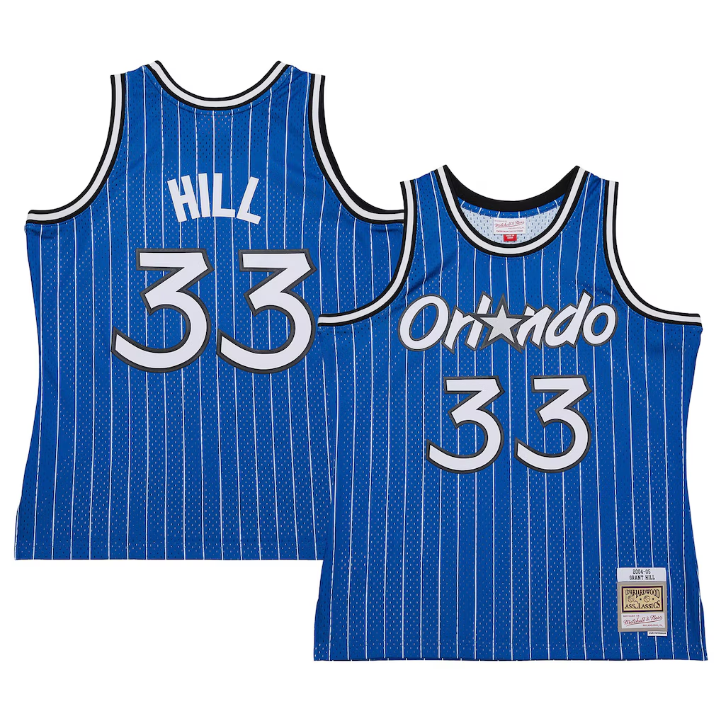 STECN O.Magic #33 Grant Hill Mitchell & Ness Blue 2004-05 Hardwood Classics Swingman Jerseys