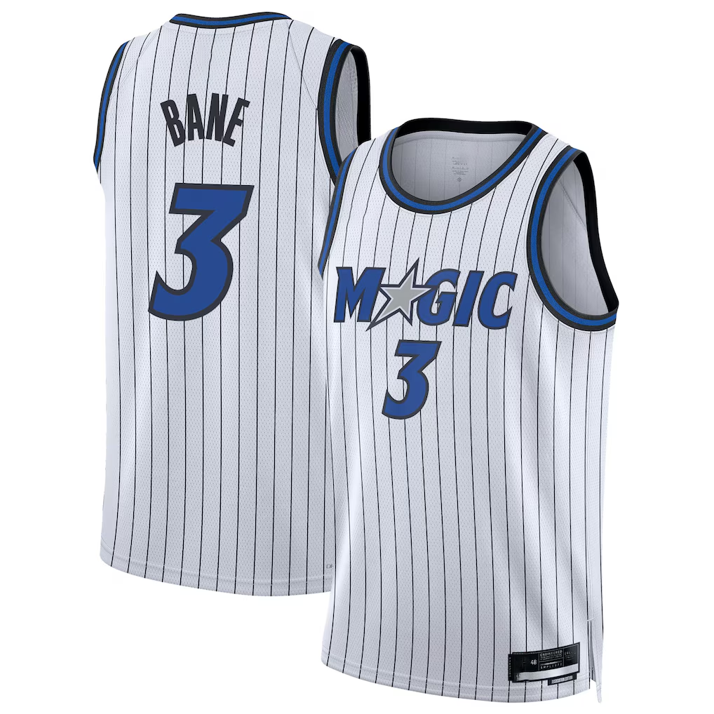 STECN O.Magic #3 Desmond Bane White Swingman Player Jerseys - Association Edition