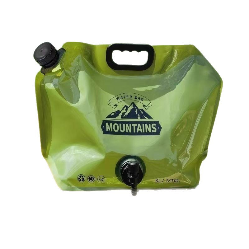 Portable Outdoor Water Bag, Thickened Foldable Large Capacity Food Grade Soft Water Storage Container for Camping Picnic
