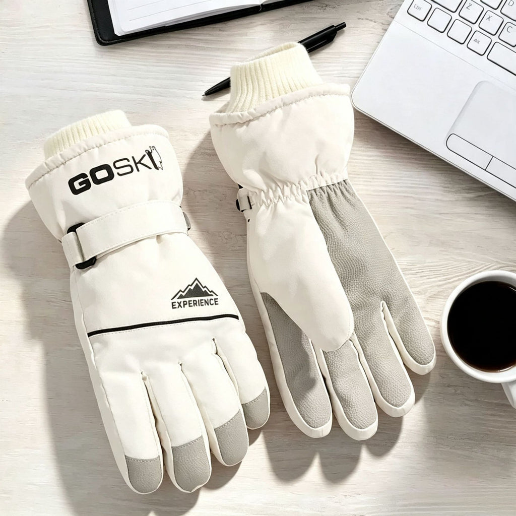 Touchscreen Ski Gloves, Water-Resistant Warm Winter Gloves for Men & Women, Non-Slip Thermal Gloves for Cycling Hiking Mountaineering