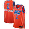 STECN OC.Thunder #2 Shai Gilgeous-Alexander Orange Swingman Stitched Jerseys - Statement Edition