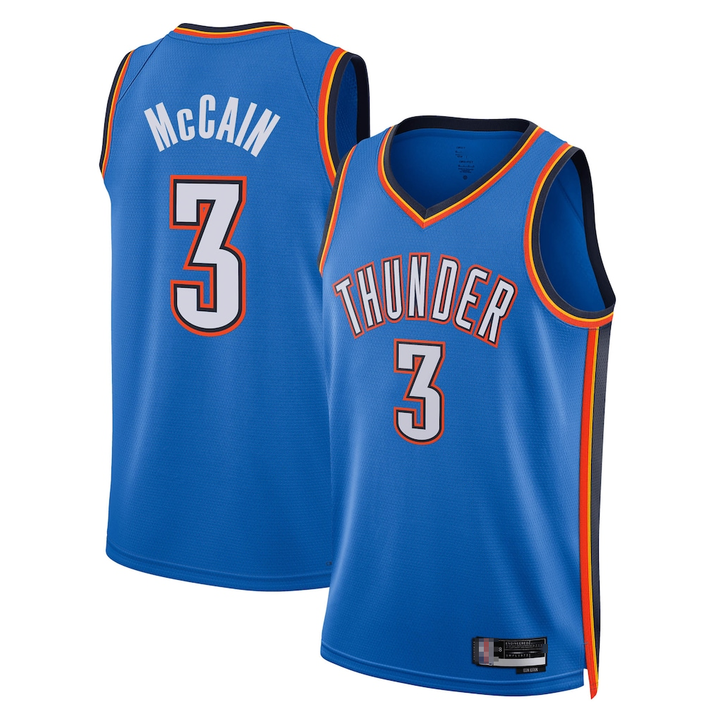 STECN OC.Thunder #3 Jalen Williams Blue Swingman Stitched Jerseys - Icon Edition