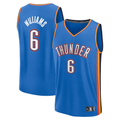 STECN OC.Thunder #6 Jaylin Williams Blue Fast Break Replica Player Stitched Jerseys - Icon Edition