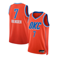 STECN OC.Thunder #7 Chet Holmgren Orange Swingman Stitched Jerseys - Statement Edition