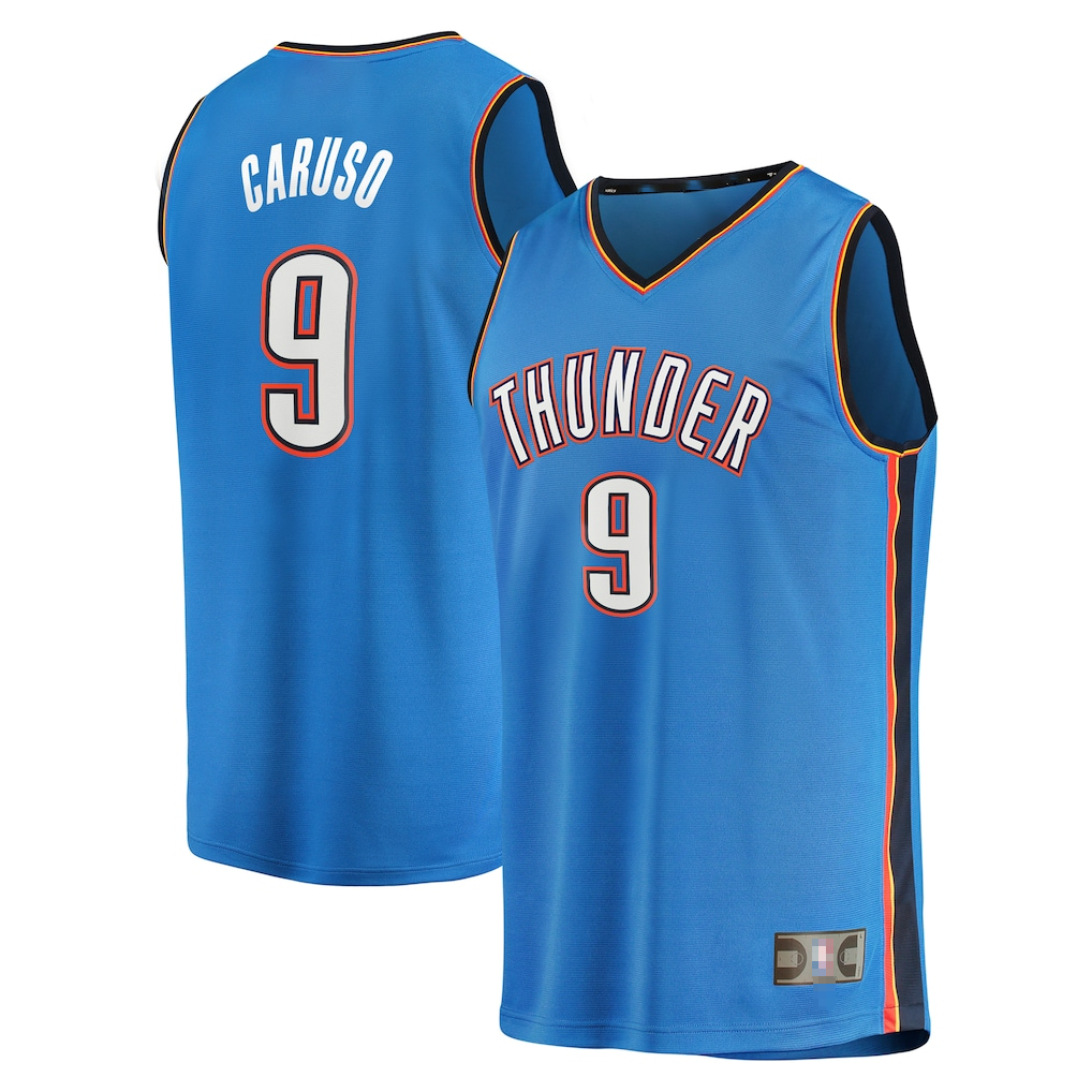 STECN OC.Thunder #9 Alex Caruso Blue Fast Break Replica Player Stitched Jerseys - Icon Edition